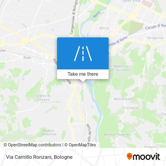 Via Camillo Ronzani map