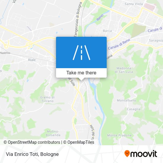 Via Enrico Toti map