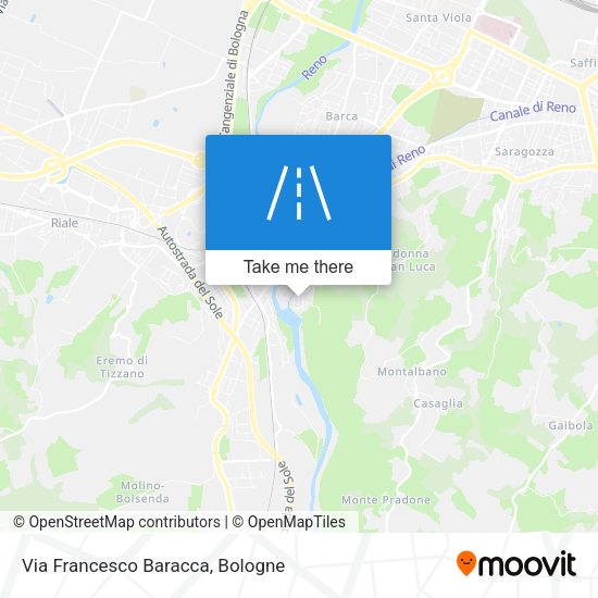 Via Francesco Baracca map