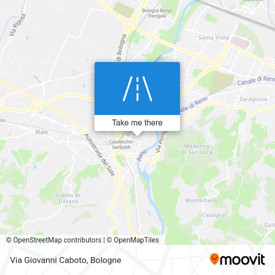 Via Giovanni Caboto map