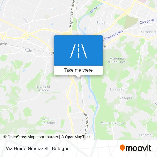 Via Guido Guinizzelli map