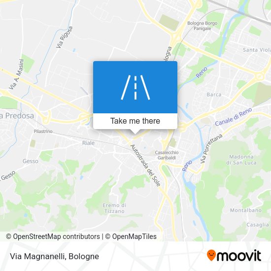 Via Magnanelli map