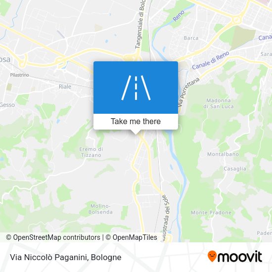 Via Niccolò Paganini map