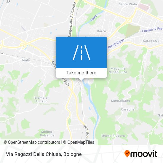 Via Ragazzi Della Chiusa map