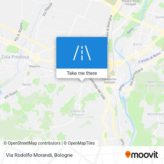 Via Rodolfo Morandi map
