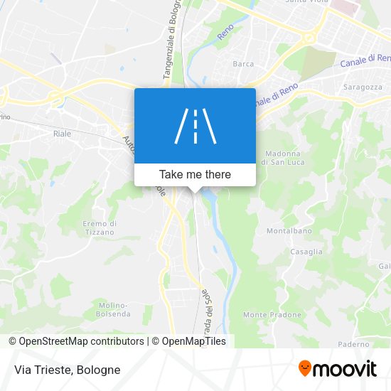 Via Trieste map