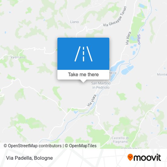Via Padella map
