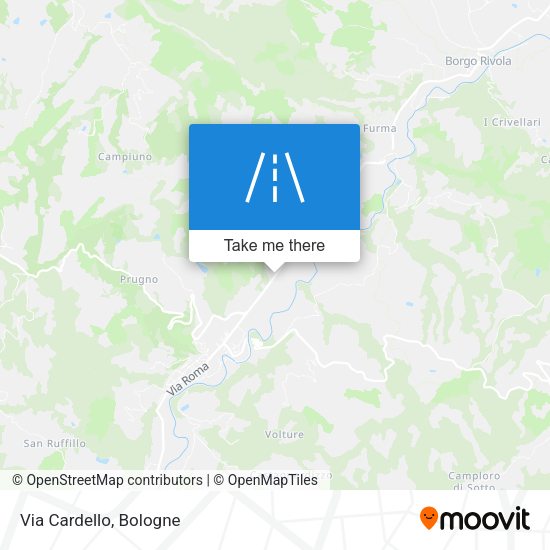 Via Cardello map