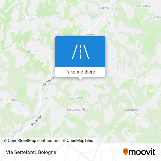 Via Settefonti map