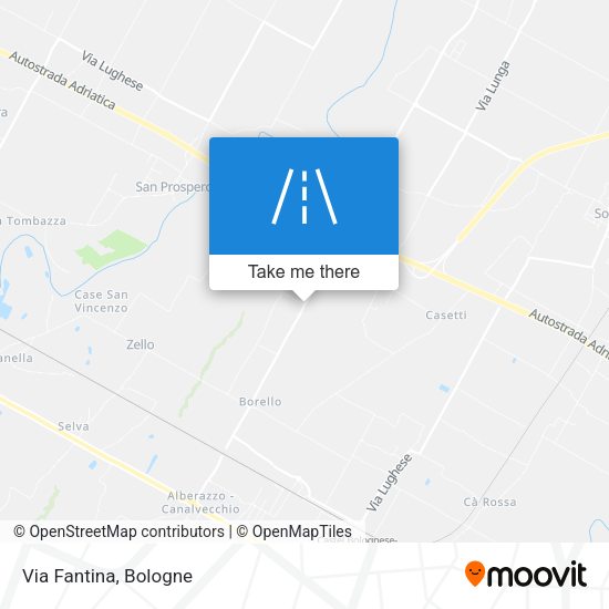 Via Fantina map