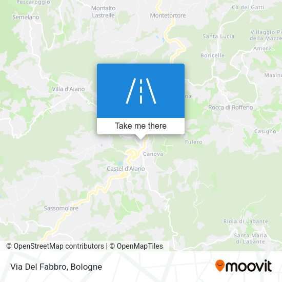 Via Del Fabbro map