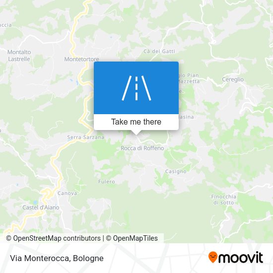 Via Monterocca map