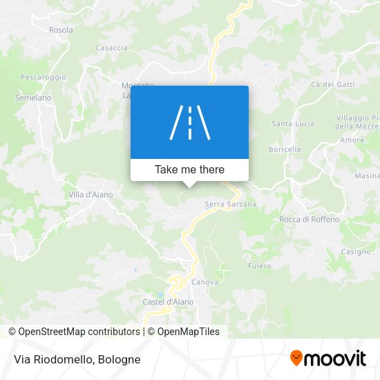 Via Riodomello map
