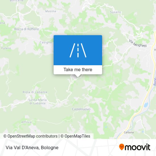 Via Val D'Aneva map
