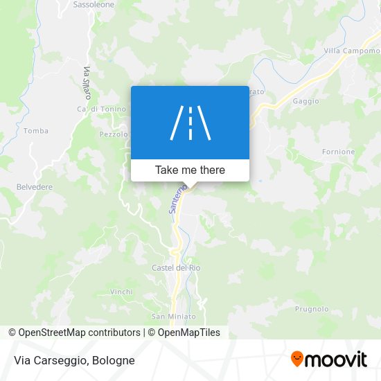 Via Carseggio map