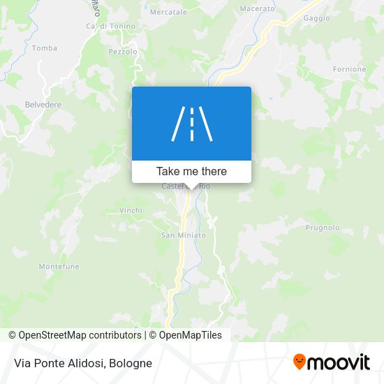 Via Ponte Alidosi map