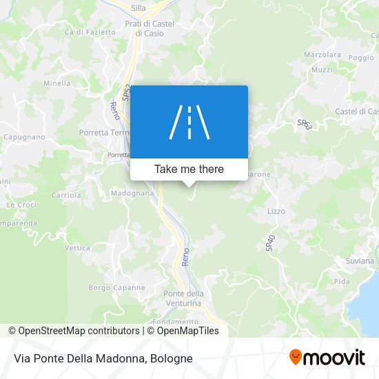 Via Ponte Della Madonna map