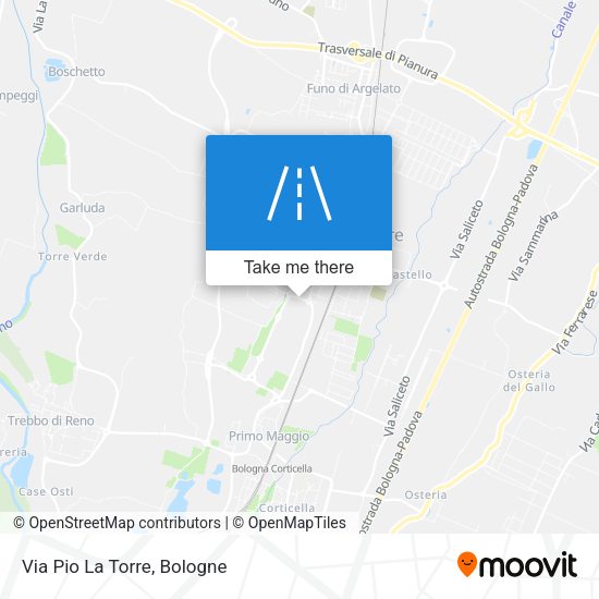 Via Pio La Torre map