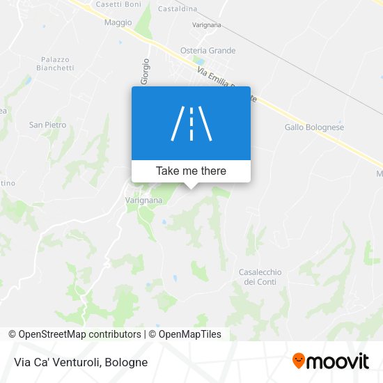 Via Ca' Venturoli map
