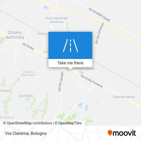 Via Claterna map