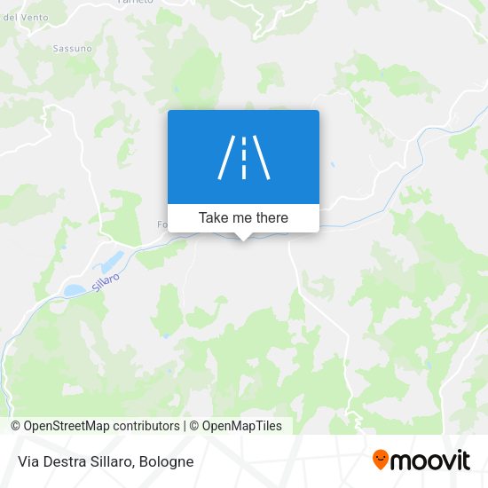 Via Destra Sillaro map