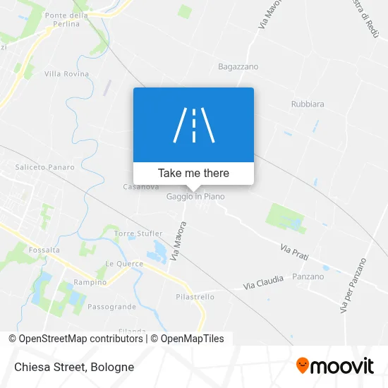 Chiesa Street map