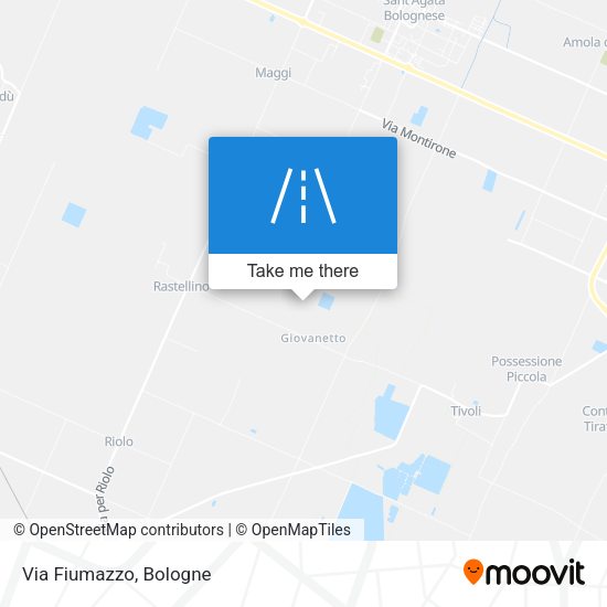 Via Fiumazzo map