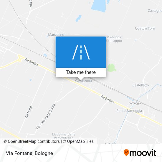 Via Fontana map