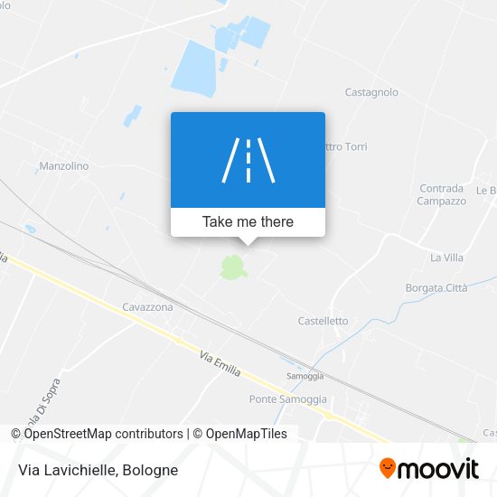 Via Lavichielle map