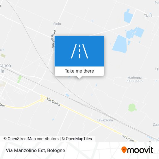 Via Manzolino Est map