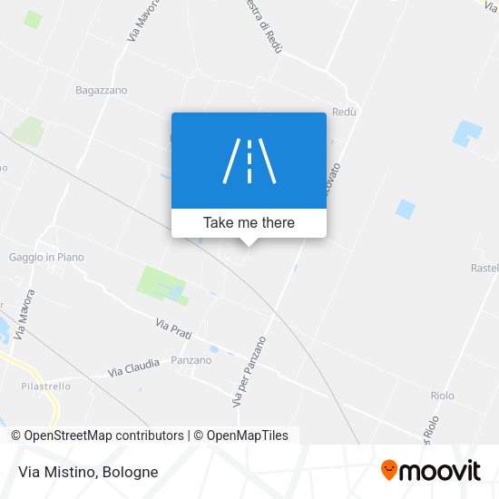 Via Mistino map