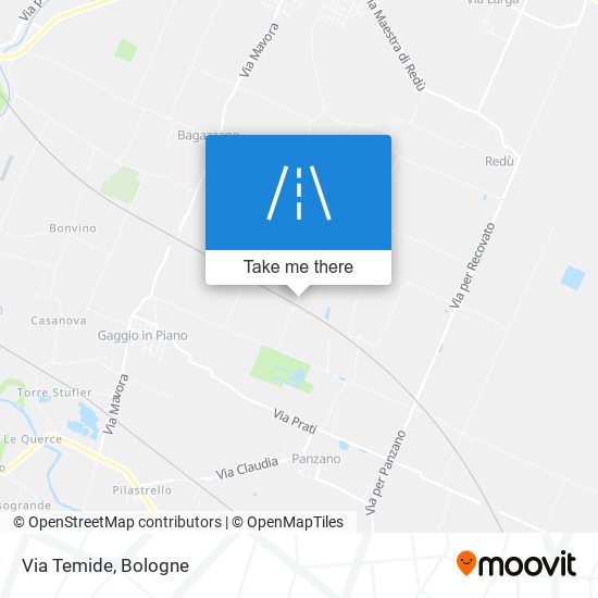 Via Temide map