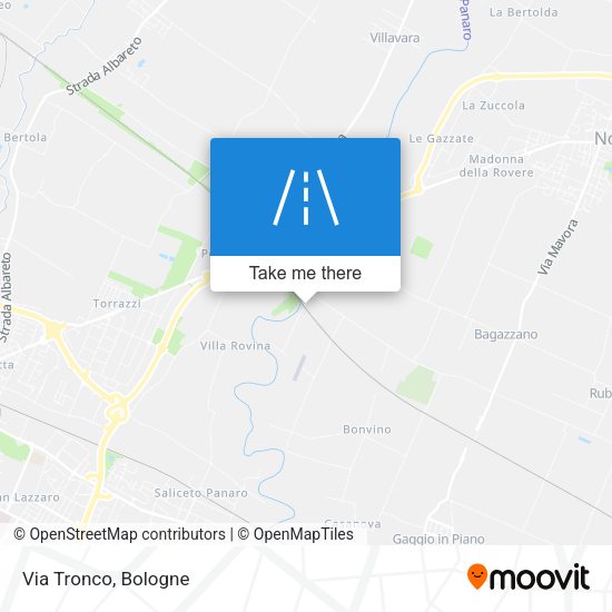 Via Tronco map