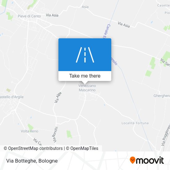 Via Botteghe map