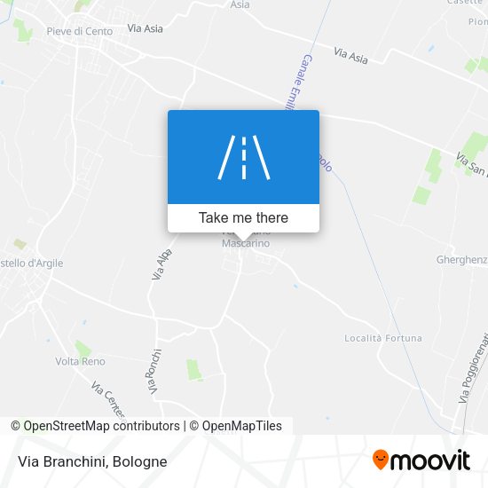 Via Branchini map