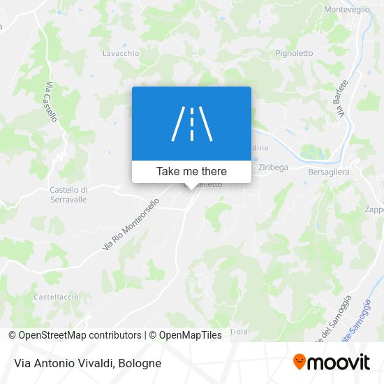 Via Antonio Vivaldi map