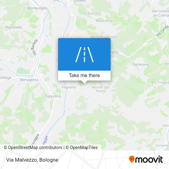 Via Malvezzo map