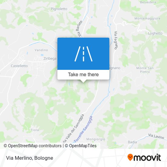Via Merlino map