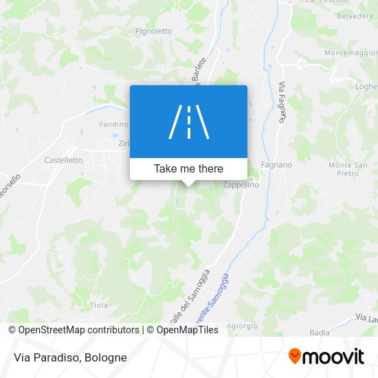 Via Paradiso map