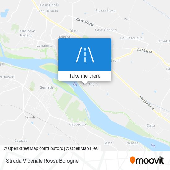 Strada Vicenale Rossi map