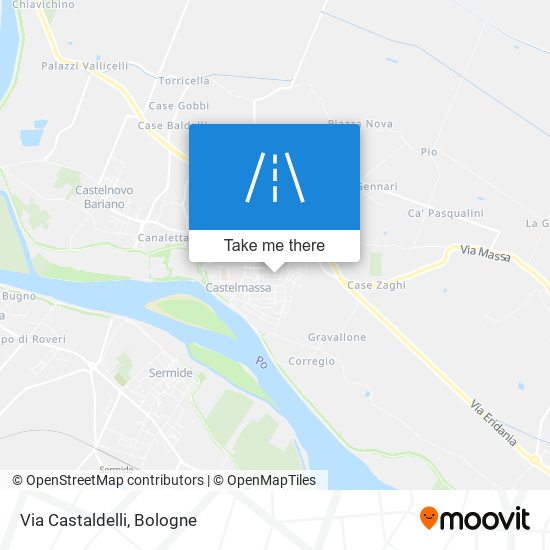 Via Castaldelli map