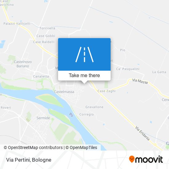 Via Pertini map