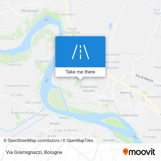 Via Gramignazzi map