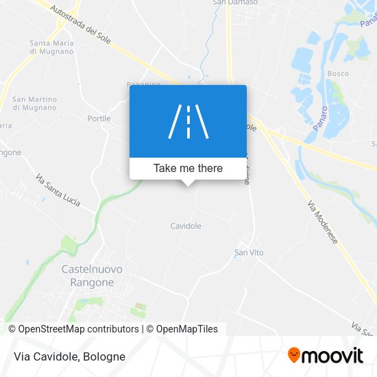 Via Cavidole map