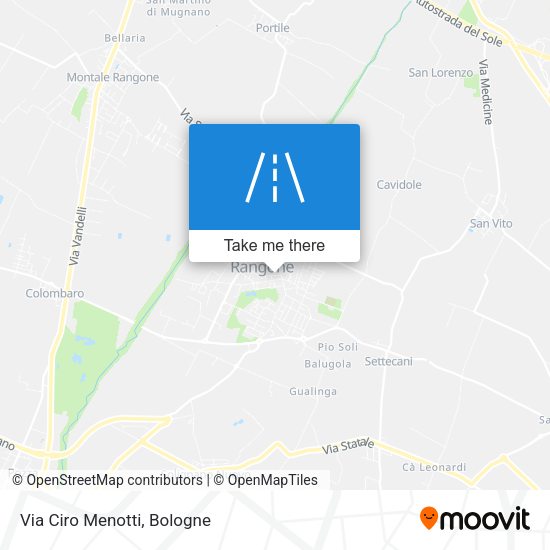 Via Ciro Menotti map