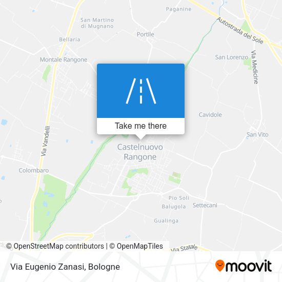 Via Eugenio Zanasi map