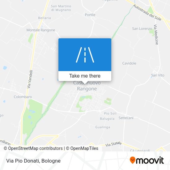 Via Pio Donati map