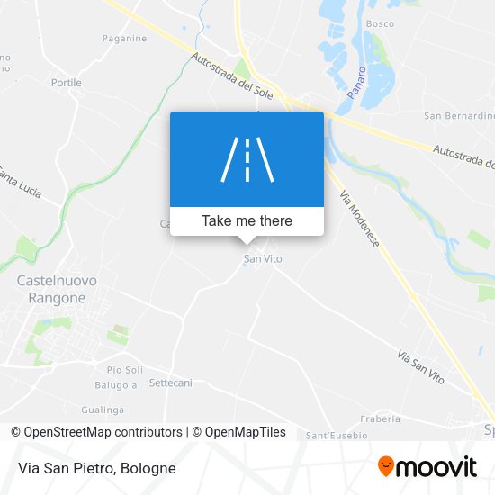 Via San Pietro map