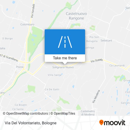 Via Del Volontariato map