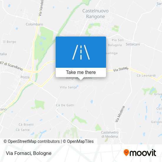 Via Fornaci map